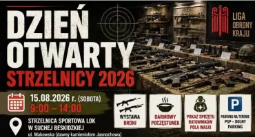 Dzień Otwarty Strzelnicy w Suchej Beskidzkiej. Strzelanie, wystawa broni i pokazy