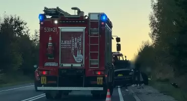 Zdarzenie drogowe na DK28 w Mucharzu.