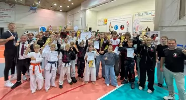 Sukces karateków z Bystrej Podhalańskiej i Osielca! Sebastian Łukaszka najlepszym zawodnikiem turnieju w Olkuszu